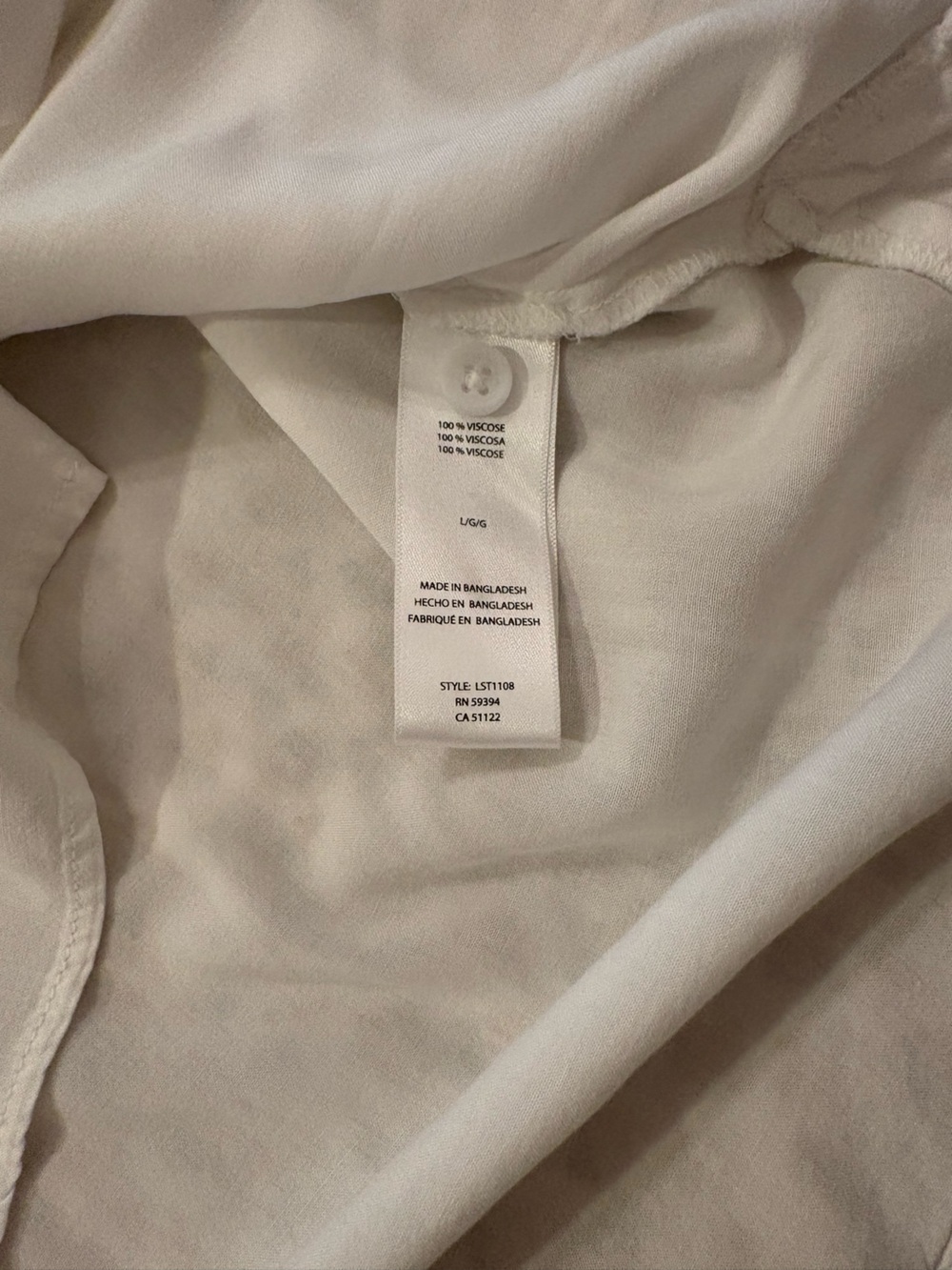 beachlunchlounge White Women’s Casual Button-Down Shirt 100% Viscose - Picture 7 of 7